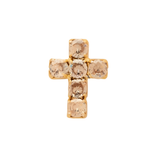 Sorrelli Carly Cross Stud Earrings in Silk
