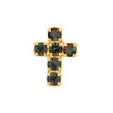 Sorrelli Carly Cross Stud Earrings in Volcano