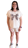 LDC Leopard Bow Short Set