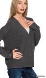 Zenana Short Sweater Cardigan, Assorted Colors