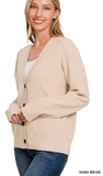 Zenana Short Sweater Cardigan, Assorted Colors