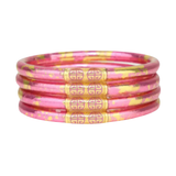 BuDha Girl,KOI Rose All Weather Bangles Set/4