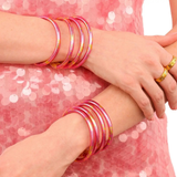 BuDha Girl,KOI Rose All Weather Bangles Set/4