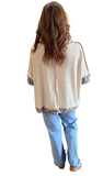 HAPTICS Leopard Thermal Color Block Reverse Seam Top