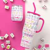 Swig “Mahjong” 12oz Stemless Wine Cup