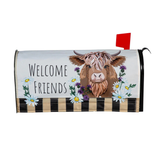 ‘Highland Cow Welcome Friends’ Decorative Mailbox Cover
