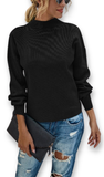 Mock Neck Knit Sweater