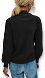 Mock Neck Knit Sweater