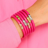 BuDha Girl, Three Kings AW Bangles Set/3 in Epic Pink