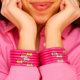 BuDha Girl, Three Kings AW Bangles Set/3 in Epic Pink