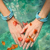 BuDha Girl, Three Kings AW Bangles Set/3 in Turquoise
