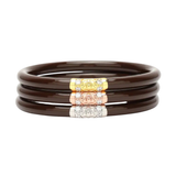 BuDha Girl, Three Kings AW Bangles Set/3 in Chocolate