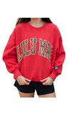 LULU MAC Sweatshirt ‘Red / Leopard’