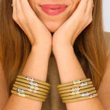 BuDha Girl, Three Kings AW Bangles Set/3 in Sand