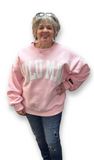 LULU MAC Sweatshirt ‘Puff Pink / White’