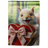 ‘Gifting Squirrel’ Decorative Flag