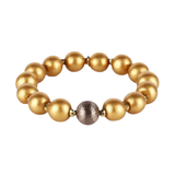 BuDhaGirl, Shaanti Bracelet,Gold