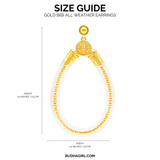 BuDhaGirl, Gold BiBi All Weather Earrings