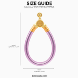 BuDhaGirl, Lila, All Weather Earrings