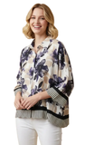 HEIMISH Floral Print Button Front Blouse