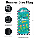 ‘Welcome Spring Bunny’ Decorative Banner Flag