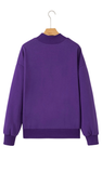 LDC Game Day Sequin Football Sweatshirt in Purple