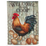 ‘Welcome to Our Coop’ Decorative Flag