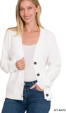 Zenana Sweater Cardigan, Assorted Colors