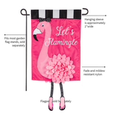 ‘Let’s Flamingle’ Decorative Flag