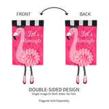 ‘Let’s Flamingle’ Decorative Flag