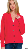 Zenana Sweater Cardigan, Assorted Colors