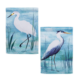 ‘Blue Heron REVERSIBLE’ Decorative Flag