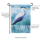 ‘Blue Heron REVERSIBLE’ Decorative Flag