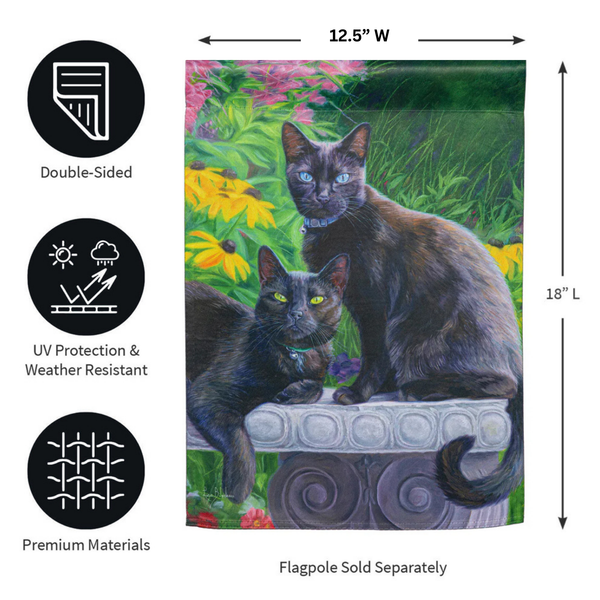 Black Beauties Decorative Flag - Thumbnail 2