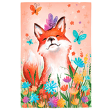 ‘Fox and Wildflowers Applique’ Decorative Flag
