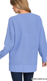 Zenana Waffle Open Cardigan Sweater, Assorted Colors