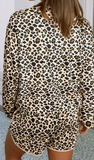 LDC Leopard Long Sleeve Short Set