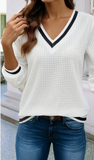 LDC Textured Knit Preppy Sweatshirt
