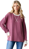 7Th RAY Rib Textured Knit Top, Assorted Colors