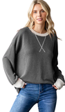 7Th RAY Rib Textured Knit Top, Assorted Colors