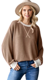 7Th RAY Rib Textured Knit Top, Assorted Colors