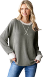 7Th RAY Rib Textured Knit Top, Assorted Colors