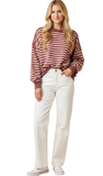 Heimish Striped Pullover Sweatshirt, Assorted Colors