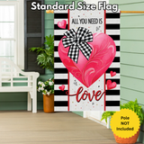 ‘All You Need is Love’ Appliqué Decorative Flag