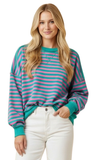 Heimish Striped Pullover Sweatshirt, Assorted Colors
