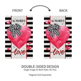 ‘All You Need is Love’ Appliqué Decorative Flag