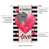 ‘All You Need is Love’ Appliqué Decorative Flag