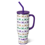 Swig "Mardi Gras Bows" 30oz Mega Mug
