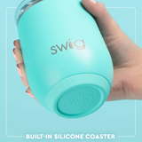 Swig “Mardi Gras Bows” 14oz Stemless Wine Cup