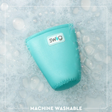 Swig “Mardi Gras Bows” Medium Iced Cup Coolie